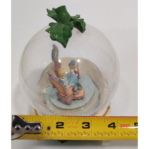 Disney Cinderella 7" Carriage Musical Glitter Snow Globe Prince Charming READ - Picture 12 of 13